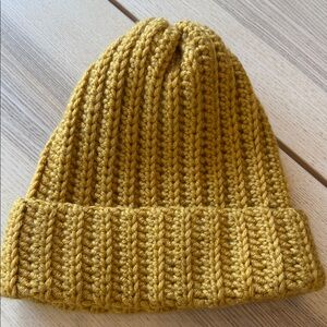 Cozy Mustard Knit Beanie